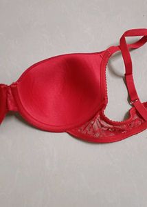 Red Padded Bra - Size 34B