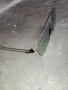 Green Lens Aviator Sunglasses