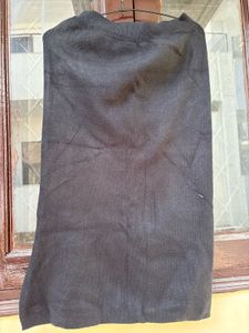 Chic Black Skirt with Button Detail