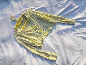 Light Yellow Soft Cardigan