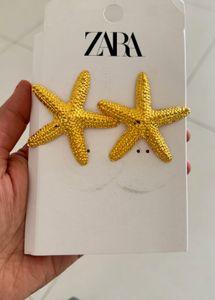 Brand New Zara Star Fish Earrings