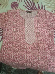Printed Pink Kurta