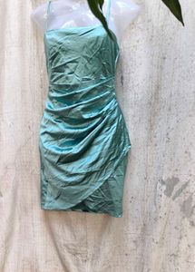I. Turquoise Mini Dress