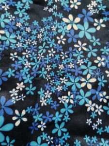 Women Blue Floral Printed Lace Shirt