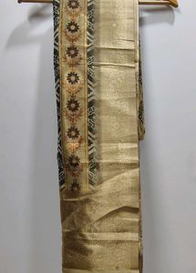 TISSUE SILK KURTA AND DUPATTA SET