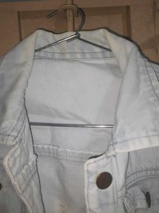 Y2k Ribbed Denim Jacket