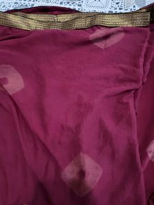 Chiffon Fabric Dupatta Maroon Colour