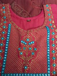 Pink Embroidered Anarkali Dress