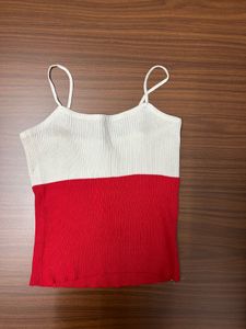red white cami top