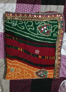 Bandhini Saree With Blouse