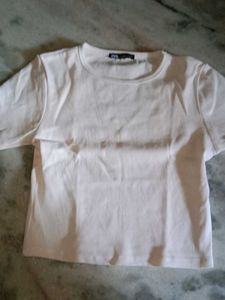 White ZARA top