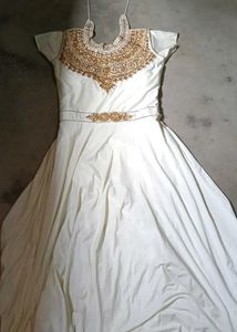 Elegant White Ethnic Gown