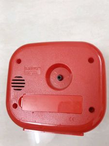 Orpat Red Table Clock