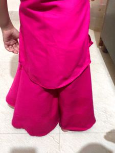Cute Girl Punjabi Suit And Circle Plazo Set