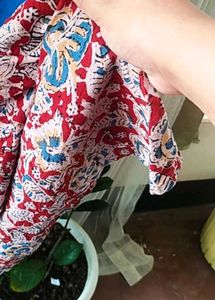 Blue Floral Hem Dress