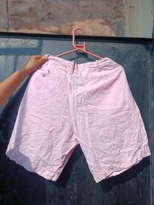 Pink Casual Shorts