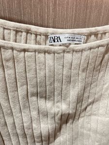 Zara Beige Crop Top