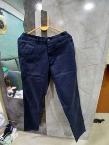 Navy Blue Casual Pants