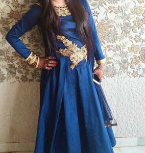 Elegant Blue Ethnic Gown