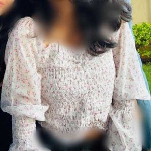 Floral Print Crop Top