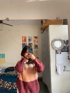Color Block Knit Sweater