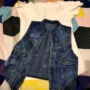 t-shirt and jacket