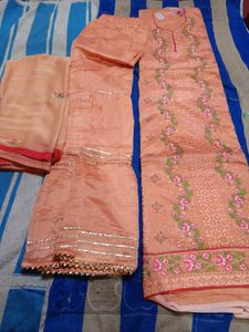 New suit sharara dupatta set party wear heavy