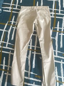 Beige Casual Pants