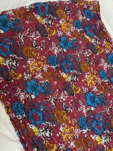 Burgundy Floral Dupatta