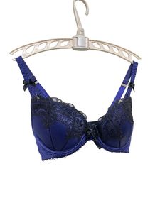 Vintage Elegant Imported Blue Lace Bra