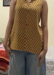 Printed Sleeveless Top