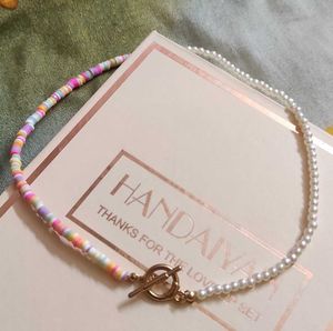 Beads And Pearl Choker