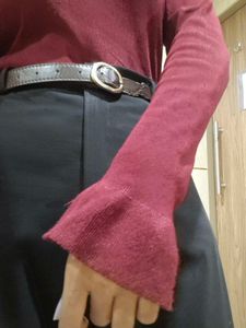 RED H&amp;M FORMAL TOP