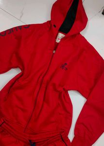 Red Hoodie &amp; Track Pant Set