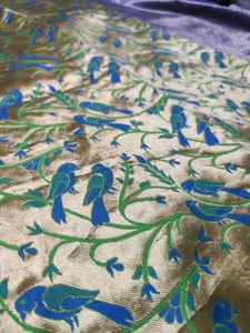 Banarasi Golden 🦜 Pattern Saree ❤‍🔥❤‍🔥❤‍🔥