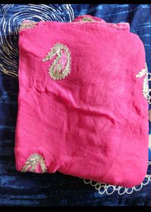 Pink Gotta Patti Saree