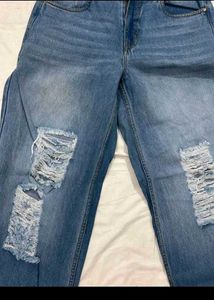 Distressed Denim Jeans