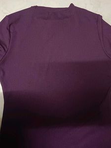 Burgundy Bodycon Midi Dress