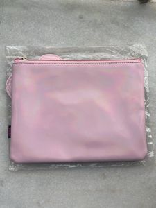 Holographic Heart Tassel Makeup Pouch