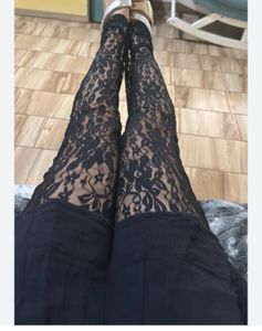 Lace High Waisted Pants