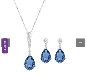Swarovski Vintage Blue Necklace Set