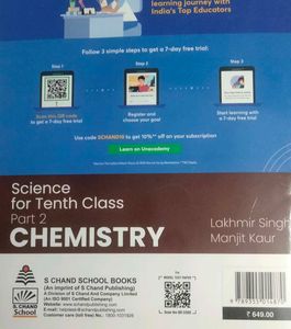 Chem &amp; Bio For Class 10 Science Reference Book