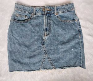 Denim Mini Skirt