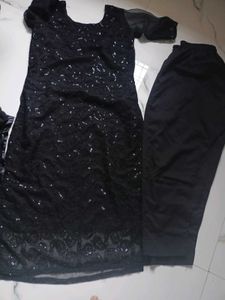 ⚫Chickenkari Elegant Black Kurta Set