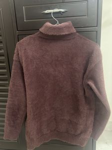 Cozy Burgundy Turtleneck Sweater