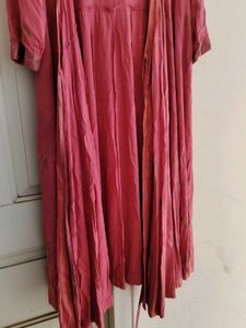 Global Desi Pink Wrap Maxi Dress