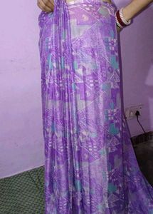 Elegant Purple Saree