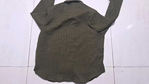 Olive Green Long Sleeve Blouse