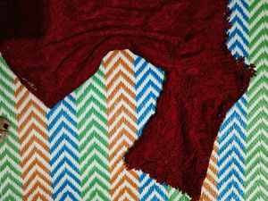 Burgundy Lace crochet  Top