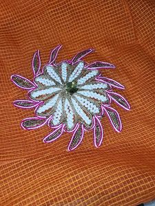 Elegant Orange Saree